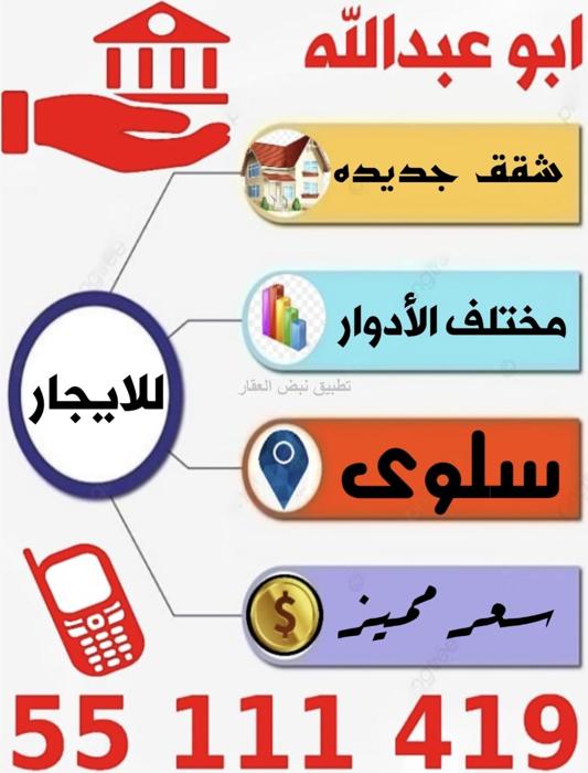 صورة شقق وادوار للايجار في سلوى